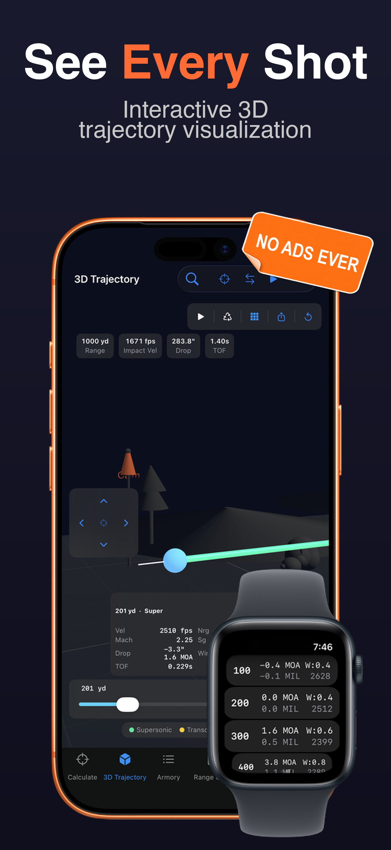 Zima: Ballistics Calculator screenshot 1