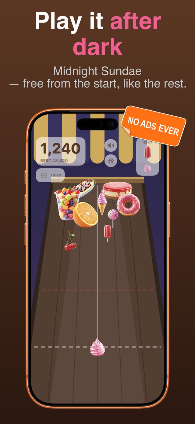 Midnight Sundae counter theme, mid-run