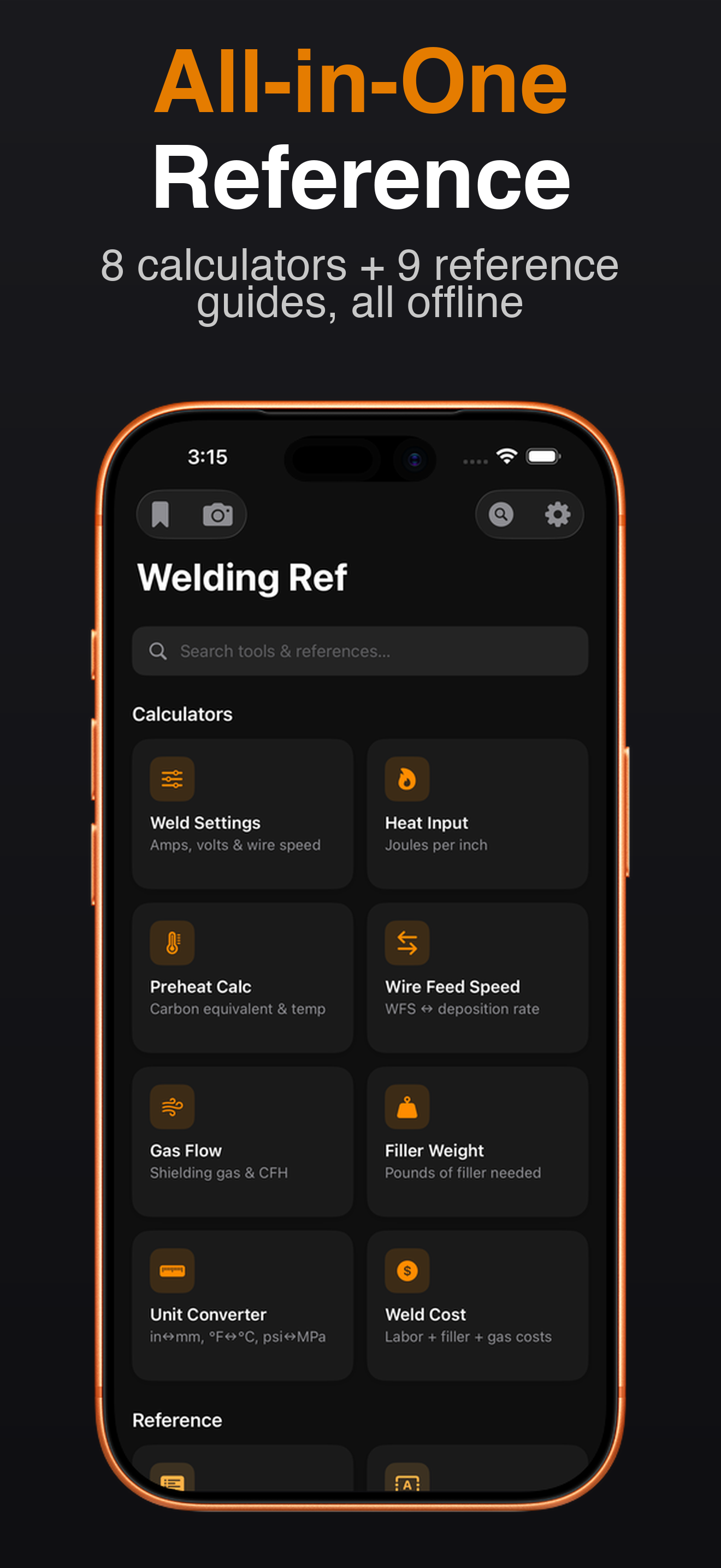 Welding Reference Pro screenshot